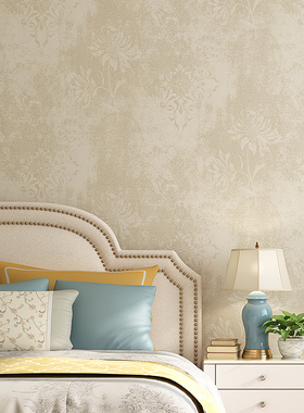 高档轻奢欧式无缝提花墙布现代简约卧室美式客厅电视背景墙壁布