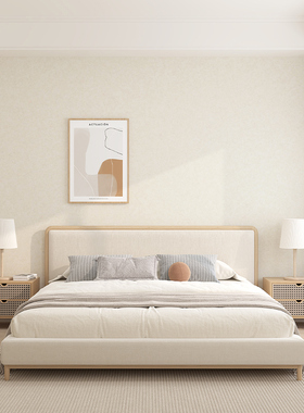 2025新款无缝墙布全屋现代简约卧室客厅背景墙高级感壁布包安装