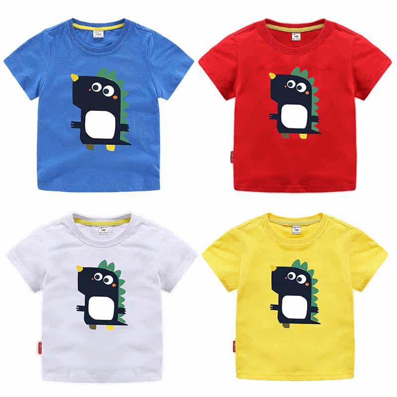 children dinosaur pattern T-shirt Short sleeved Boy half sleeve boy baby pure cotton Child Exorcism clothesin the Children/Baby/Family fitted , T-shirt  category - from Buy2taobao.com to provide professional Taobao agent buy service