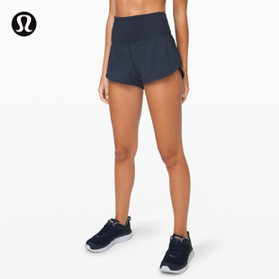 Speed Up女士运动高腰短裤2.5  *内衬款丨lululemon丨LW7AY3S