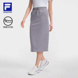 FILA AEROFila女士针织裙2026夏季新款健身运动半身裙卫衣裙