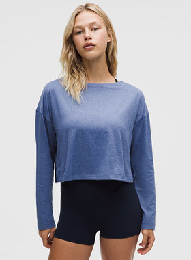 Softy Suedey 女士宽松长袖 T 恤 *后侧缝线丨lululemon丨LW3KMES