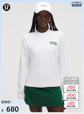 Cotton女士棉质毛圈布圆领卫衣*Tennis Club lululemon丨LW3ICTS