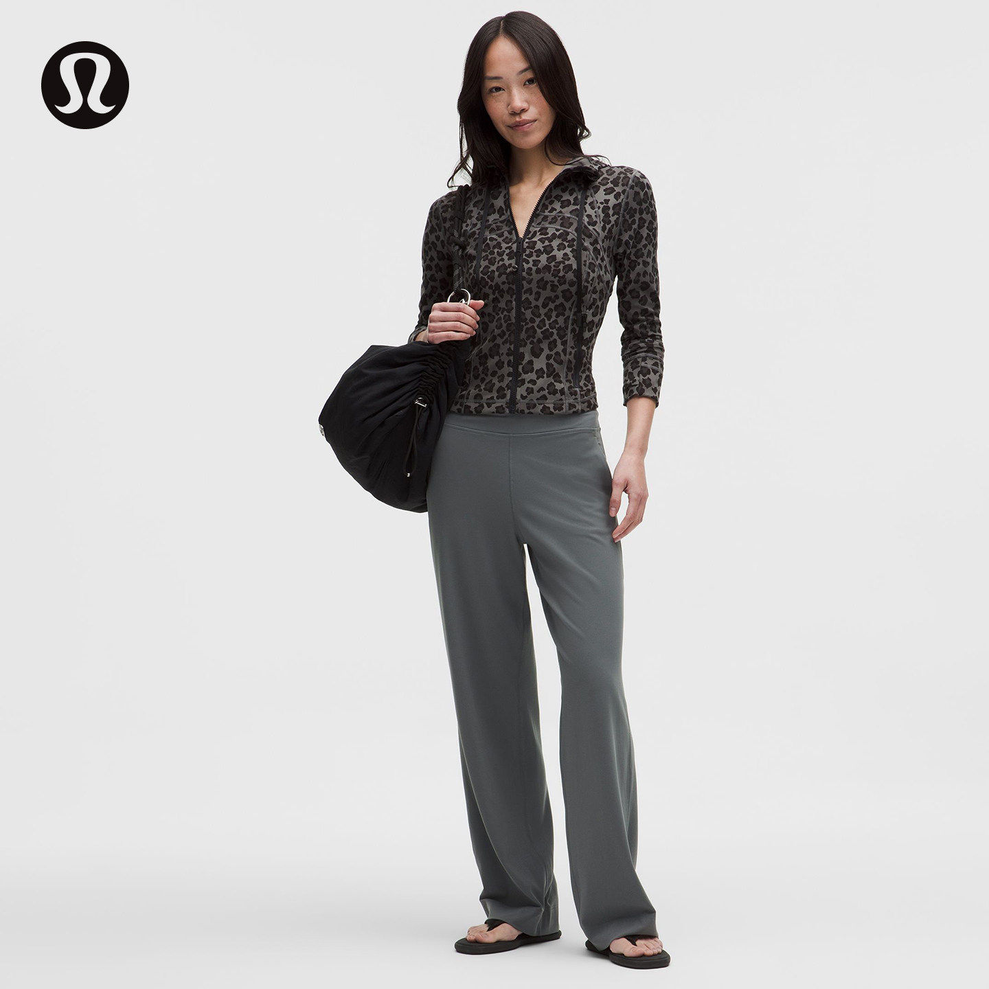Groove 女士高腰阔腿裤*亚洲版型丨lululemon丨LW5IW3A