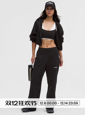 Loungeful 女士经典剪裁高腰运动裤*拉绒丨lululemon丨LW5ID5A