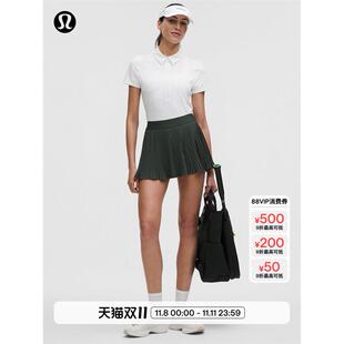 Varsity 女士风琴褶高腰网球裙丨lululemon丨LW8AQ9S