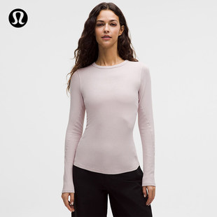 Hold Tight 女士紧身剪裁长袖 T 恤 *闪光丨lululemon丨LW3IA4S