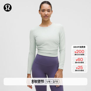 All It Takes女士运动 T 恤*罗纹Nulu?芯吸丨lululemon丨LW3GK5S