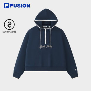 马上起飞 | 卫衣FILA FUSIONFila潮牌女2026春新年款针织连帽上衣