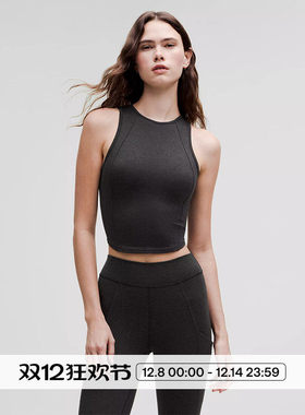 Softy Suedey 女士绒面圆领短款运动背心丨lululemon丨LW1EWXS