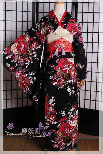 日本花魁打褂和服女装cosplay