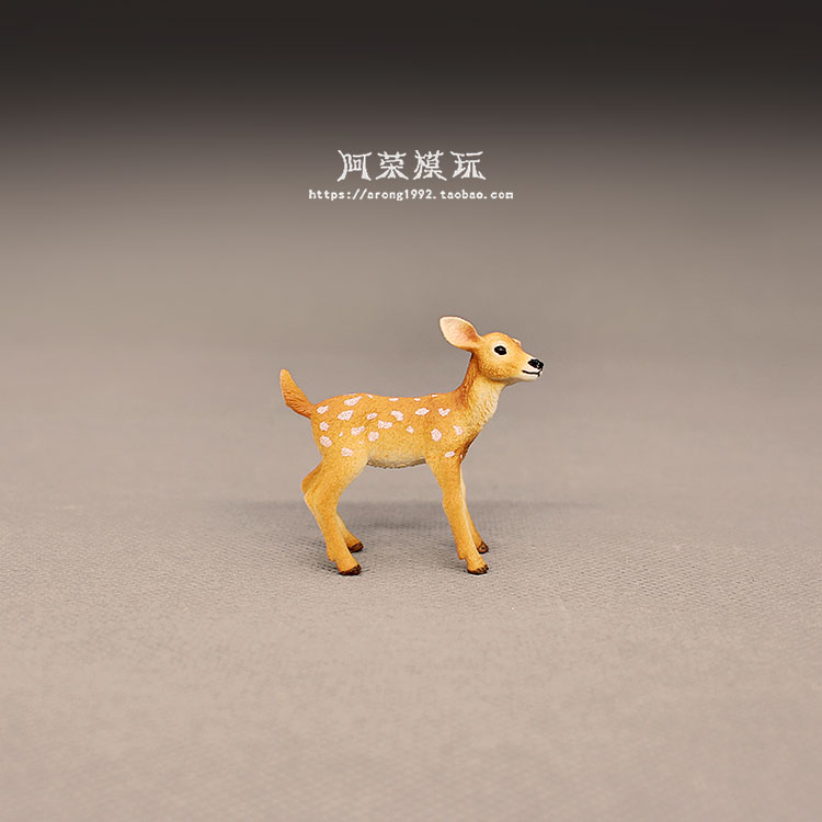 仿真野生动物认知模型梅花鹿幼鹿
