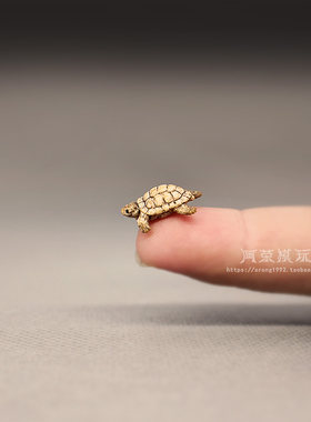 袖珍小陆龟摆件玩具微缩模型