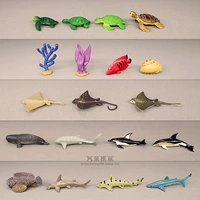 Морская реалистичная маленькая модель животного, акула, дельфин, морская звезда
