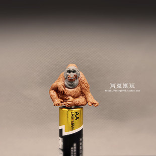 正版散货 袖珍野生动物模型 迷你猿猴 人猿红毛猩猩 微缩摆件公仔