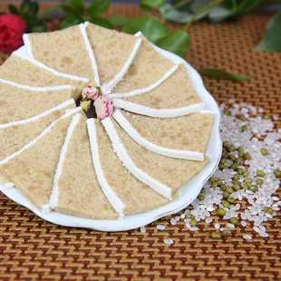 枫泾西塘特产芡实糕芝麻核桃糕桂花味怀旧老式 软糯现做零食点心