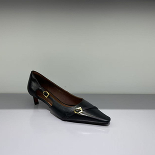 欧货欧洲站专柜正品玛莎贝尔26春夏小扣中空胎牛皮单鞋1806-9