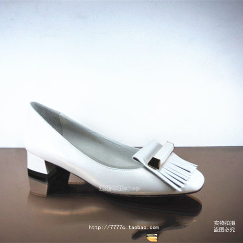 欧洲站欧货专柜正品爱格皮匠16春流苏胎牛皮单鞋J911-8