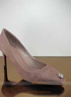 欧洲站欧货专柜正品玛莎贝尔17春闪钻羊京皮细跟单鞋17016-13