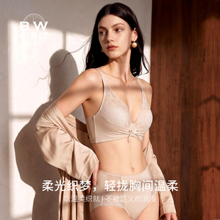 2026新款蕾丝性感内衣女文胸大胸显小套装夏法式维多利亚薄款