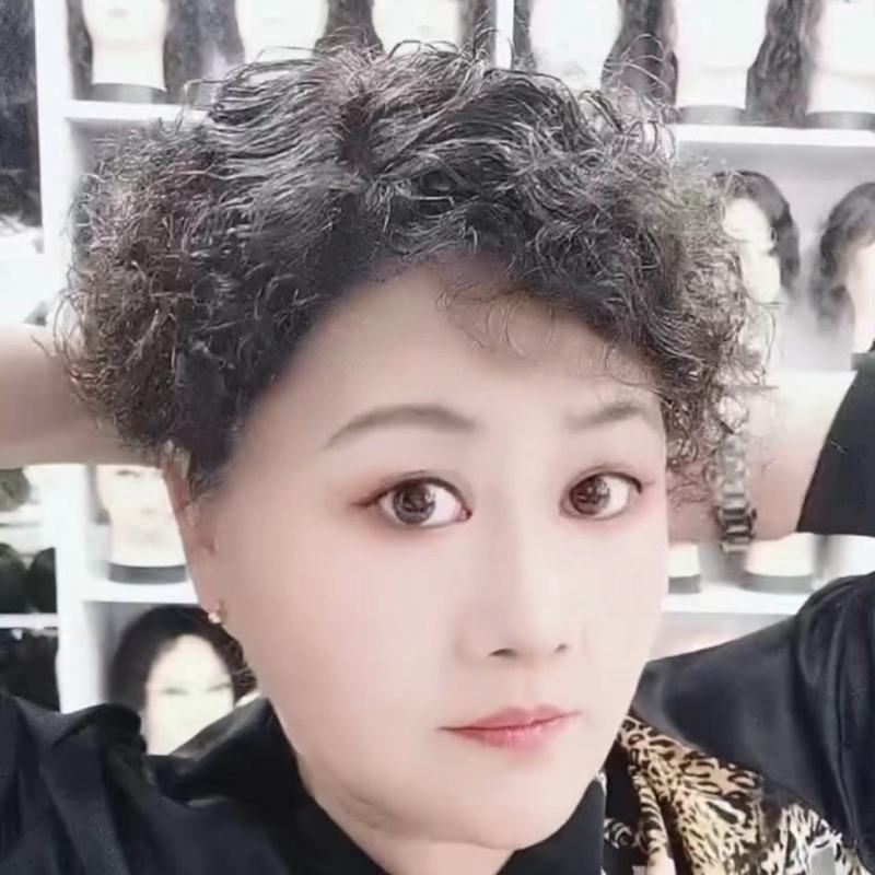 刘海假发真头发头发假头发头顶补