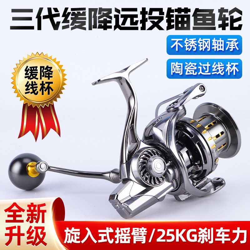 缓降锚鱼轮防海水螺牙旋入式