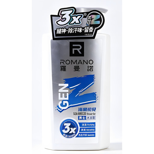 Romano罗曼诺海风初见沐浴露男士600ml除汗味留香醒神