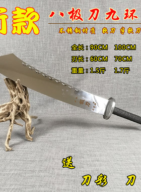 武术不锈钢八极形意儿童表演软刀
