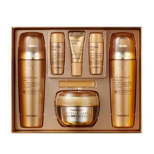 TONYMOLY韩国24K黄金蜗牛水乳霜3件套保湿 滋润提拉紧致修护正品