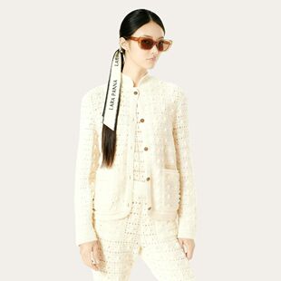 LP同款 Arola Jacket 镂空钩花针织开衫外套背心长裤新款女装