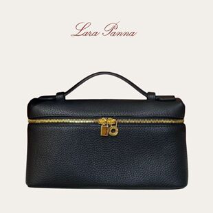 定制款LP进口真牛皮L19二代饭盒包 明星同款斜跨包手提女方盒包包