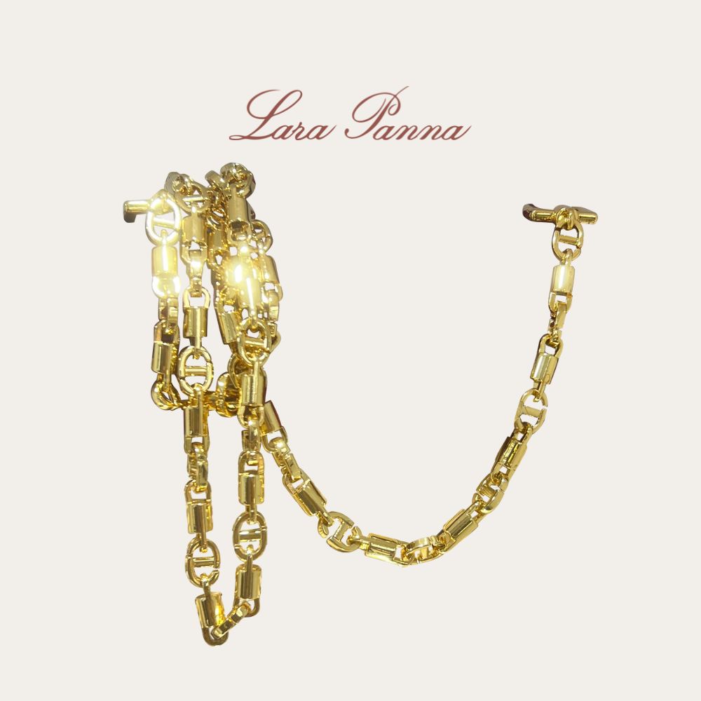 LP19方盒包镀金肩带斜跨长链(不含包包)