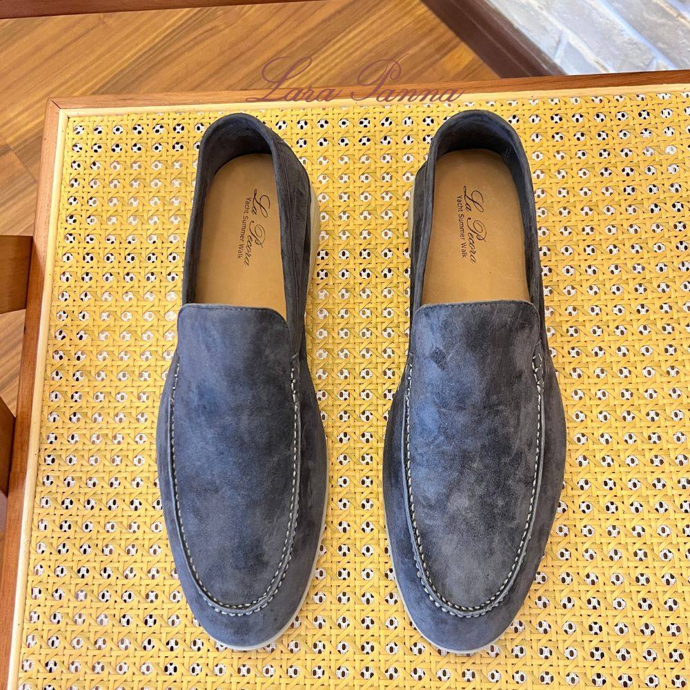 LP奢华真皮绅士乐福鞋时尚百搭一脚蹬懒人休闲男鞋大码La Pecora