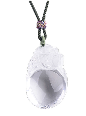 天然白水晶吊坠毛衣男女貔貅