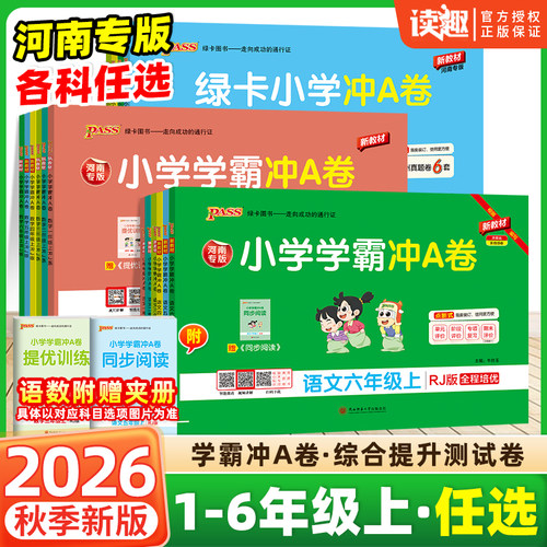 单元期中期末测试卷子  同步练习册
