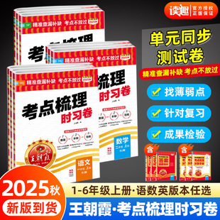 2025秋王朝霞考點梳理時習卷一二年級三年級四年級五年級六年級上冊下冊人教版 檢測卷查漏補缺考點同步檢測訓練冊 語文數學英語單元