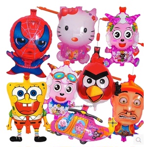 新年闪光灯笼 手提 儿童音乐卡通充气灯笼玩具促销 LED发光音乐