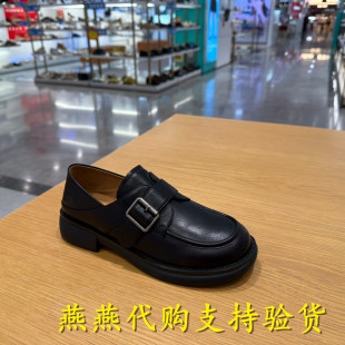 两穿一脚蹬深口单鞋 专柜正品 乐福小皮鞋 女鞋 D9W1DCM5 百丽2025秋款