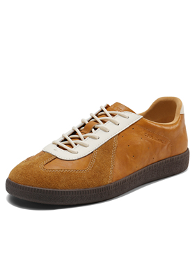 专柜正品百丽2025秋新款女鞋复古德训鞋舒适薄底休闲板鞋BBSC2CM5