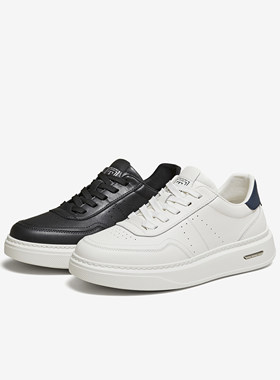 专柜正品他她2026春季新款男鞋舒适百搭厚底增高休闲板鞋QJB01AM6