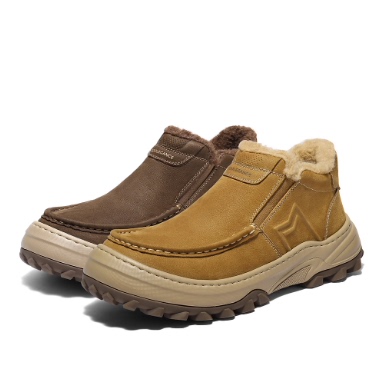 专柜正品百丽2026春季新款男鞋增高雪地靴保暖棉靴东北靴A2285AD6