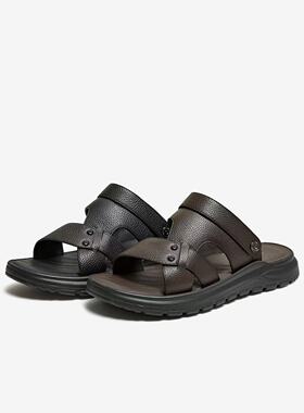 专柜正品TATA他她2026夏款男时尚百搭厚底舒适沙滩凉鞋VWM01BL6