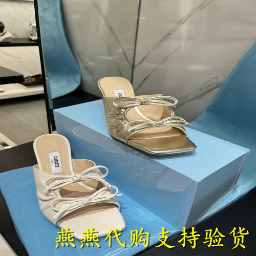 Staccato思加图细高跟方头凉拖鞋