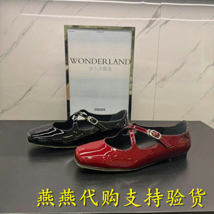 专柜正品思加图2025秋款女鞋玛丽珍鞋平底鞋法式复古单鞋R0522CQ5