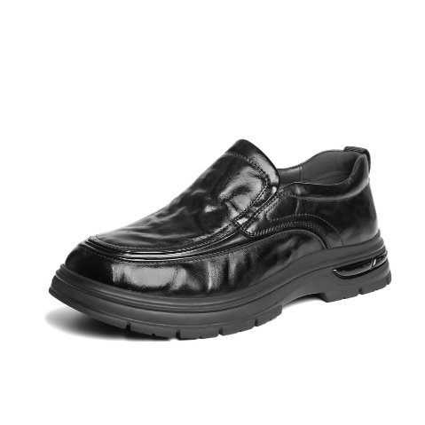 专柜正品百丽2026春季新款男鞋一脚蹬真牛皮商务休闲皮鞋L6021AM6