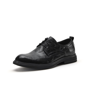 专柜正品拔佳2026春季新款男鞋单鞋通勤粗跟商务正装皮鞋99272AM6