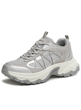 专柜正品天美意2026春新款女鞋复古厚底增高老爹鞋运动鞋CBS23AM6