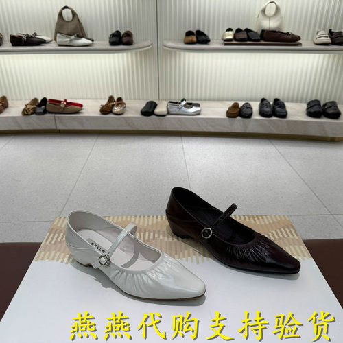 专柜正品百丽2026秋款女抽褶法式玛丽珍两穿可踩脚单鞋子F8W1DCQ6