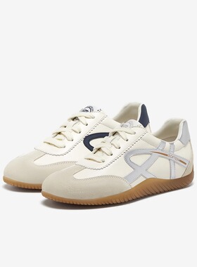 专柜正品百思图2024秋款女鞋复古德训鞋跑步鞋运动休闲鞋VYS08CM4