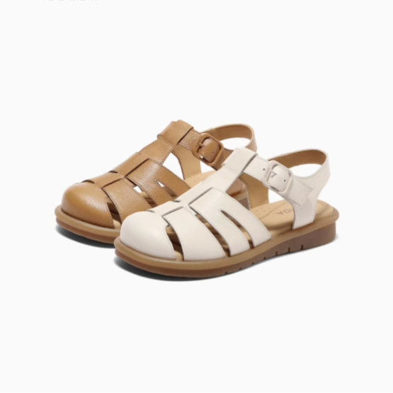 专柜正品森达2025夏新款女鞋罗马凉鞋复古休闲平底猪笼鞋4DS30BL5,女鞋,罗马凉鞋,淘宝优惠券,粉丝福利购,淘宝优惠卷